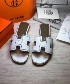 Alternative view of Hermes Oran Sandal White For Women