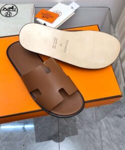 Hermes Oran Sandal Brown For Men - Image 9
