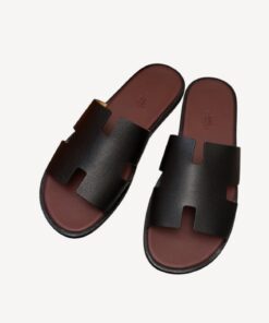 Hermes Oran Sandal Black For Men
