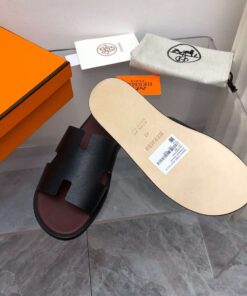 Hermes Oran Sandal Black For Men - Image 8