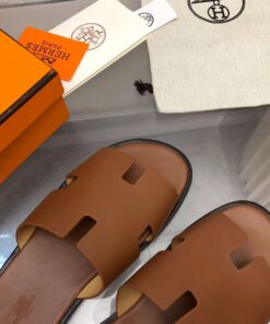 Hermes Oran Sandal Brown For Men - Image 8