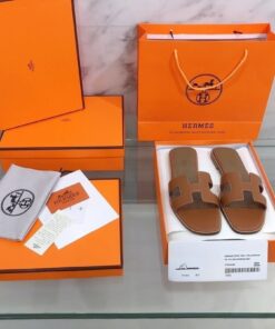 Alternative view of Hermès Oran Sandal in Brown for Women H021056Z