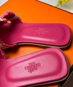 Hermes Oran Sandal Pink For Women H231095Z C5340 - Image 4
