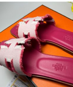 Hermes Oran Sandal Pink For Women H231095Z C5340 - Image 3