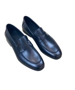 Hermes Paris Loafers Navy Blue For Men