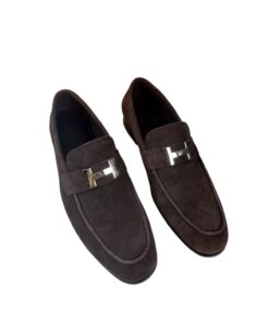 Hermes Paris Loafers Brown For Men