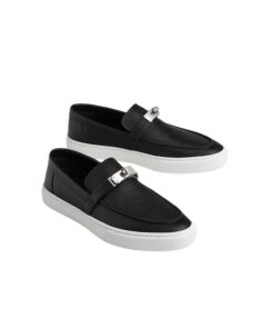 Hermes Game Slip-on Sneakers Black For Men H242854ZH01395