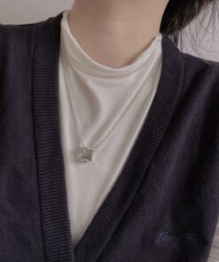 Alternative view of Gucci Hollow Waist Necklace Silver For Women