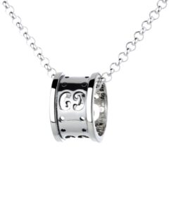 Gucci Hollow Waist Necklace Silver For Women