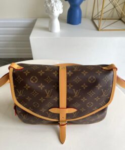 Louis Vuitton Saumur MM Monogram Canvas For Women, Women’s Handbags, Shoulder And Crossbody Bags 11.8in/30cm LV M40710 - Image 5