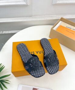 Louis Vuitton Isola Flat Mule LV Black For Women