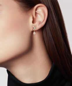 Alternative view of Chanel Eternal N°5 Transformable Earrings Gold For Women J12194