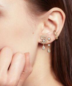 Chanel Eternal N°5 Transformable Earrings Gold For Women J12194 - Image 3