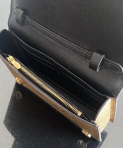 Louis Vuitton Book Chain Wallet Monogram Reverse Canvas Brown For Women 7.9in/20cm M81830 - Image 5