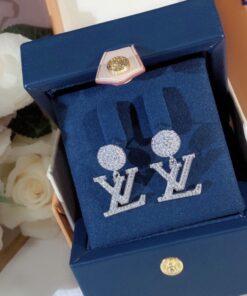 Louis Vuitton LV Iconic Twinkle Earrings Silver Tone For Women - Image 4