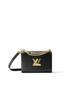 Louis Vuitton Twist MM Monogram Flower Black for Women, Shoulder and Crossbody Bags 9.1in/23cm M59402