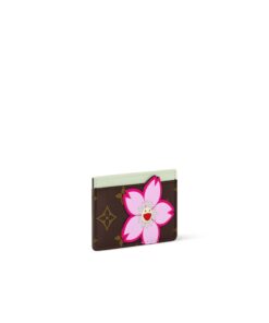Alternative view of Louis Vuitton LV x TM Card Holder Sakura Brown 11cm/4.3in For Women – M13429
