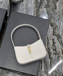 Saint Laurent LE 5 À 7 Mini White For Women‎ 7.5in/19cm 7103182R20W9207 - Image 8