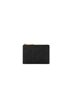 Louis Vuitton Lisa Wallet Monogram Empreinte Black For Women 8.8cm/3.5in M83365