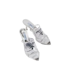 Alternative view of Prada Logo-print Plexiglas High-Heel Slides For Women 1XX635_3LK3_F0118_F_075