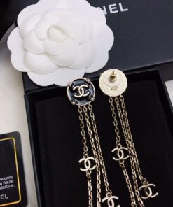Alternative view of Chanel Long Earrings Black For Women