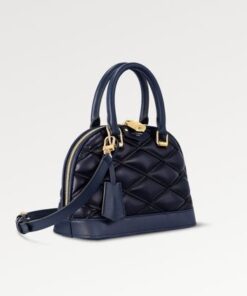 Louis Vuitton Alma BB Malletage Navy Blue Bag for Women 9.3inches/23.6cm M23666 - Image 5