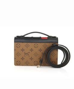 Louis Vuitton Book Chain Wallet Monogram Reverse Canvas Brown For Women 7.9in/20cm M81830