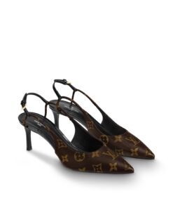 Louis Vuitton Chérie Slingback Pump 1A5BPP Brown For Women