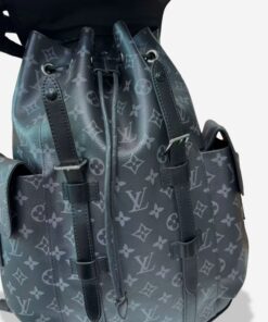 Alternative view of Louis Vuitton Christopher MM Backpack 17.3in/ 44cm Grey Silver Hardware For Men