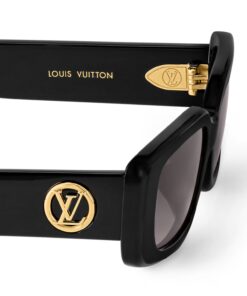 Louis Vuitton LV Circle Cat Eye Sunglasses S00 Black For Women Z2109W - Image 3