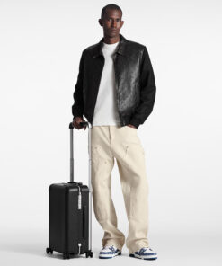 Louis Vuitton Horizon 55 Taiga Leather Suitcase Bag Black 21.7in/55cm M23260 - Image 3