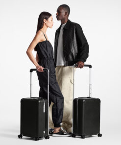 Alternative view of Louis Vuitton Horizon 55 Taiga Leather Suitcase Bag Black 21.7in/55cm M23260