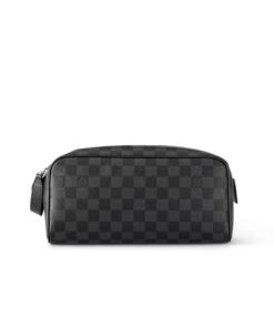 Louis Vuitton King Size Toiletry Damier Graphite Canvas For Men, Travel Bags 11in/28cm LV N40127