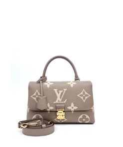 Louis Vuitton Madeleine BB Monogram Empreinte Dove Gray/ Creme Beige For Women 9.4in/24cm LV