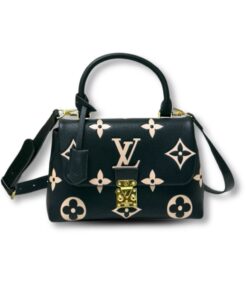 Louis Vuitton Madeleine MM Monogram Empreinte Black/Beige For Women 11.8in/30cm