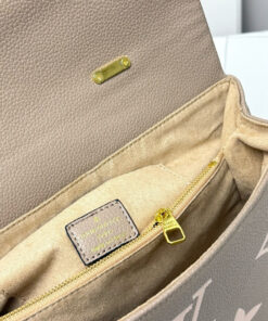 Louis Vuitton Madeleine MM Monogram Empreinte Dove Gray/ Creme Beige For Women 11.8in/30cm LV M46041 - Image 10