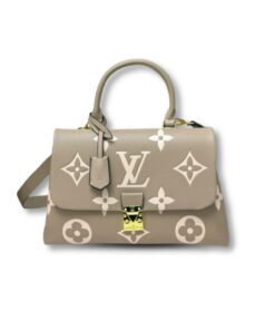 Louis Vuitton Madeleine MM Monogram Empreinte Dove Gray/ Creme Beige For Women 11.8in/30cm LV M46041