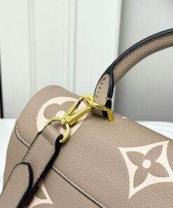 Louis Vuitton Madeleine MM Monogram Empreinte Dove Gray/ Creme Beige For Women 11.8in/30cm LV M46041 - Image 4