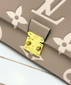 Louis Vuitton Madeleine MM Monogram Empreinte Dove Gray/ Creme Beige For Women 11.8in/30cm LV M46041 - Image 6