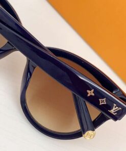 Alternative view of Louis Vuitton Monogram Round Sunglasses Black For Women