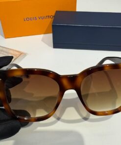 Louis Vuitton My Monogram Square Sunglasses Dark Tortoise For Women Z1524W - Image 3