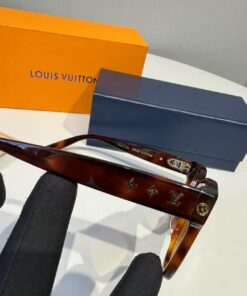 Louis Vuitton My Monogram Square Sunglasses Dark Tortoise For Women Z1524W - Image 7