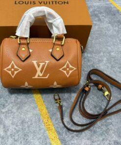 Louis Vuitton Nano Speedy Monogram Empreinte Brown For Women, Women’s Handbags, Shoulder And Crossbody Bags 6.3in/16cm - Image 7