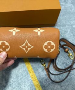 Louis Vuitton Nano Speedy Monogram Empreinte Brown For Women, Women’s Handbags, Shoulder And Crossbody Bags 6.3in/16cm - Image 4