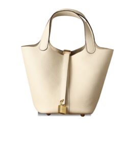 Hermes Picotin Lock 18 Cream Bag For Women 7.1in/18cm