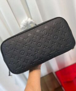 Louis Vuitton Neverfull MM Tote Bag 12.2in/ 31cm Black Monogram Empreinte Gold Hardware For Women M45685 - Image 5