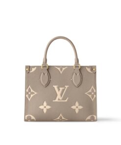 Louis Vuitton OnTheGo PM Bag Bicolor Light-Brown 25cm