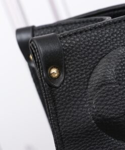 Louis Vuitton Onthego MM Tote Bag 13.8in/ 35cm Monogram Empreinte Black Gold Hardware For Women M45595 - Image 6