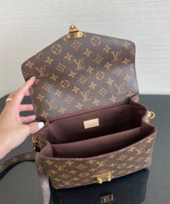 Louis Vuitton Pochette Metis Shoulder Bag 9.8in/ 25cm Brown Monogram Canvas Gold Hardware For Women M44875 - Image 3