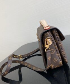Louis Vuitton Pochette Metis Shoulder Bag 9.8in/ 25cm Brown Monogram Canvas Gold Hardware For Women M44875 - Image 4